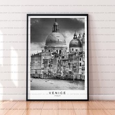 Venice Black and White Print