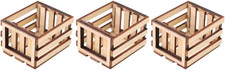 3Pcs Miniature Wooden Milk