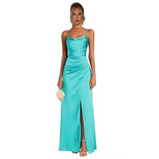 Satin Bridesmaid Dresses Long