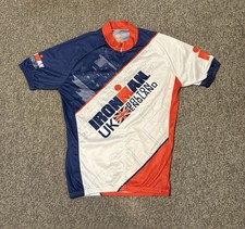 Ironman UK Bolton Cycling/Triathlon Jersey – Blue White Red – Medium