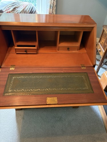 Yew wood bureau writing desk - writing, |