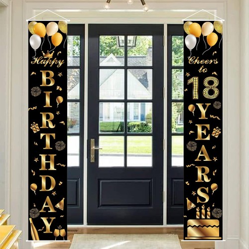 Happy 18th birthday door - happy,