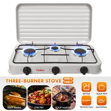 Camping Kitchen 3 Burner Gas