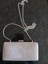 Debenhams silver glitter bag - debenhams,