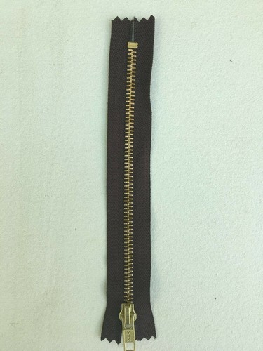 Ykk brass jean zips - brass, semi