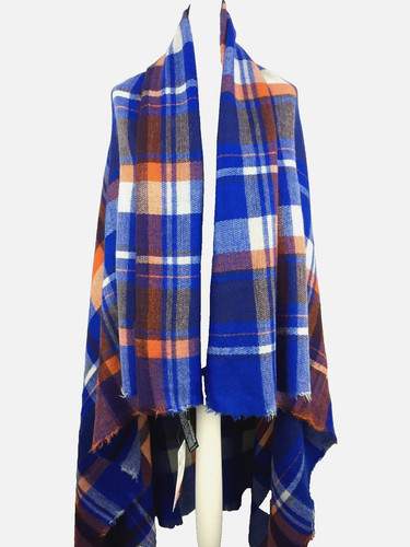 Zara check soft tartan scarf - soft,
