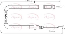 Apec Brake Cable Rear Fits