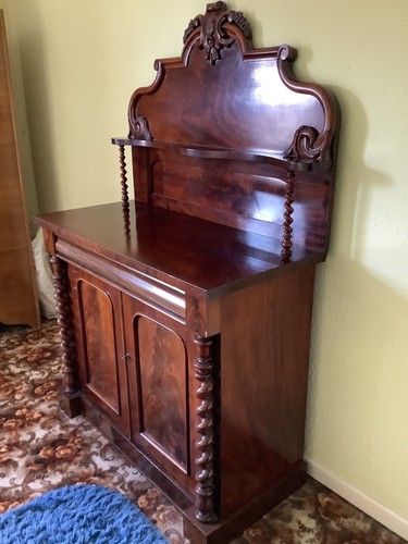 Antique mahogany chiffonier - antique,