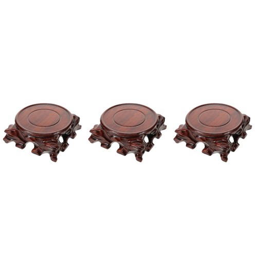 3pcs wooden display bases - 3pcs,