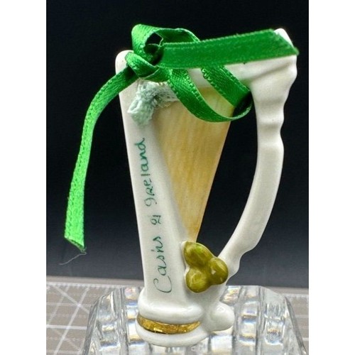 Vintage dresden porcelain harp - dresden,