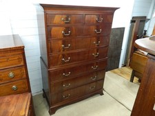 Edwardian mahogany chest - edwardian,