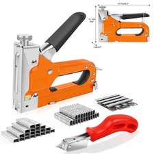 Staple Gun Heavy Duty with 3000 Staples 3 in 1 Cable Stapler for Wood Upholstery