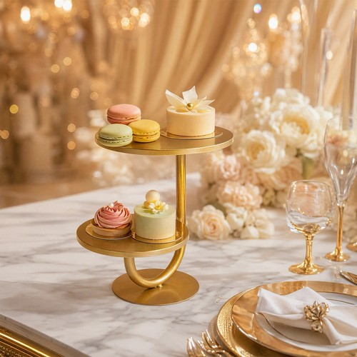 Gold tier cake - tier,