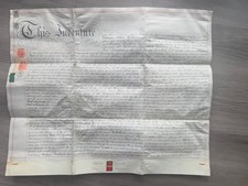 Croydon Surrey Vellum Indenture Land Deed 1885 Drummond to Broke Wax Seals