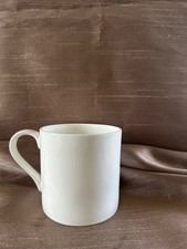 White fine bone china mugs -