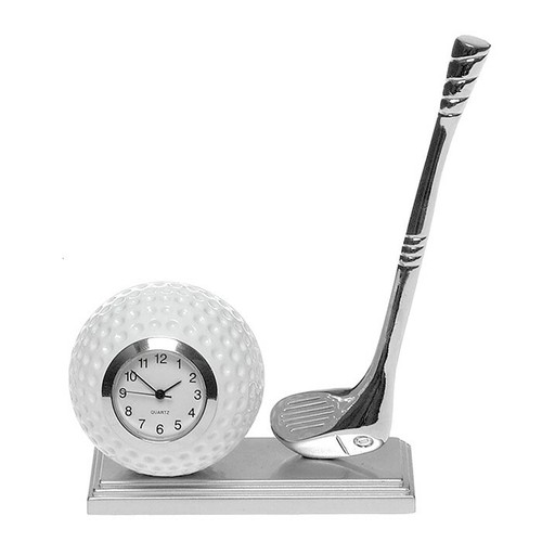 Golf ball and club - and, desk