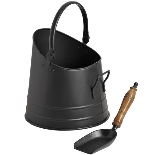 Black coal bucket scoop - bucket, w