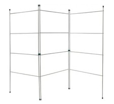 3 Fold Clothes Airer Indoor/Outdoor Horse Rack Laundry Rail Dryer White Coated