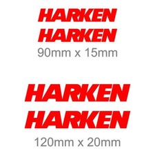 2 sets of Harken Stickers Boat Sailing Fishing Yacht Trailer Decals all colours
