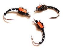 3 BLAKESTON Black BUZZER Flies