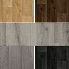 NEW Wood Plank Vinyl Flooring Roll Quality Lino Anti-Slip Kitchen Bathroom Cheap