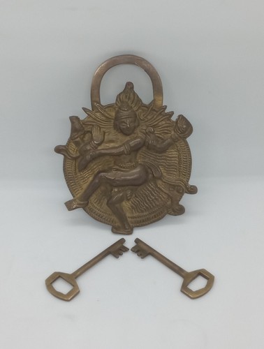 Vintage brass hindu god - brass,