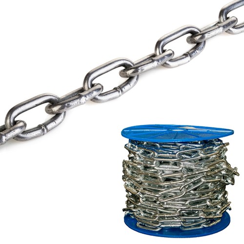 Galvanised steel chain heavy - steel,
