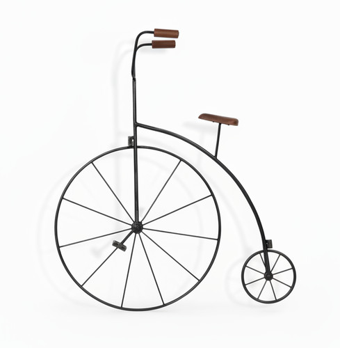 Penny farthing garden wall art - farthing,