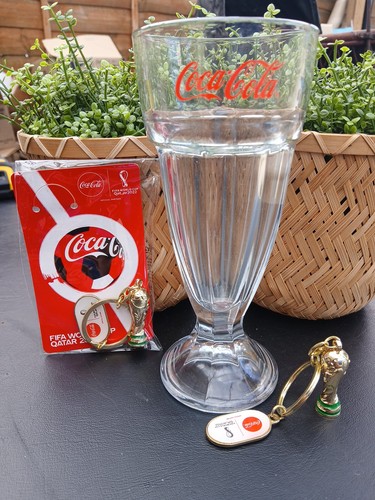Coca cola glass - 2, keyring