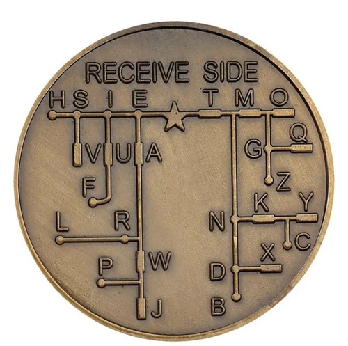 Morse code coin - coin., to