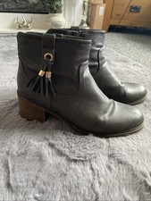 Peacocks Ladies Size 7 (40) Grey Ankle Boots