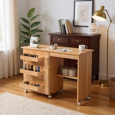 Folding Sewing Table Drop Leaf