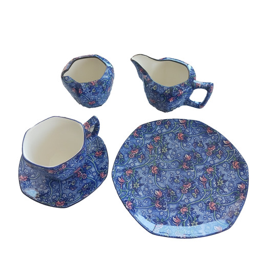 Hector blue chintz - hector,
