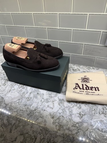 Alden mocha suede tassel - alden,