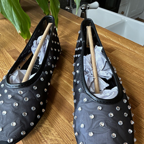 Schuhblack mesh flats slip - slip, on