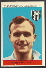 A & B C GUM - FOOTBALLERS (PLANET, 1-46) - #28 DONALD HOWE, WEST BROMWICH ALBION