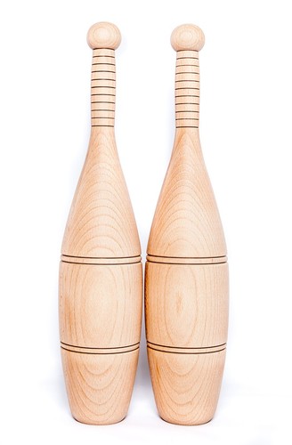 Indian clubs wooden - indian,