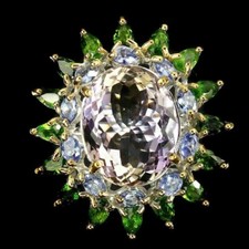 Sterling Silver Ring Ametrine