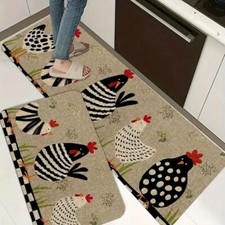 Rooster Chicken Carpet Retro