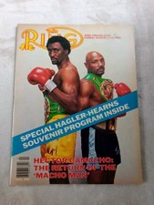  Boxing Magazine The Ring From April 1985 Vintage Hagler Hearns Souvenir Program