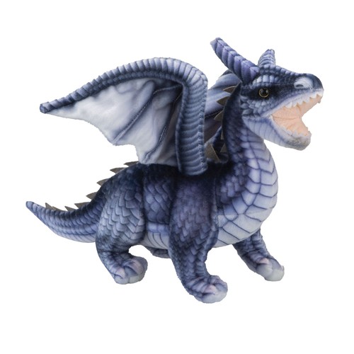 Dragon grey soft toy realistic - dragon,
