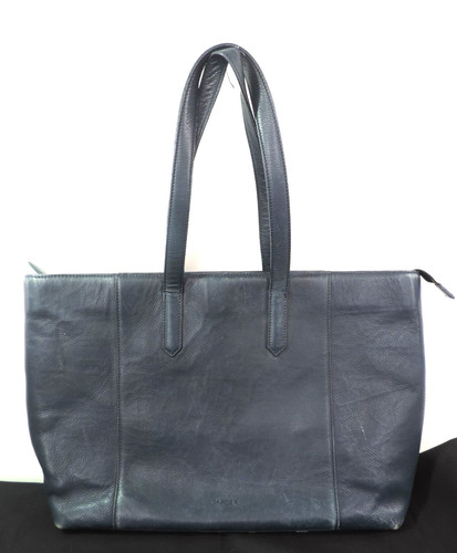 Jaeger blue leather tote bag - leather,