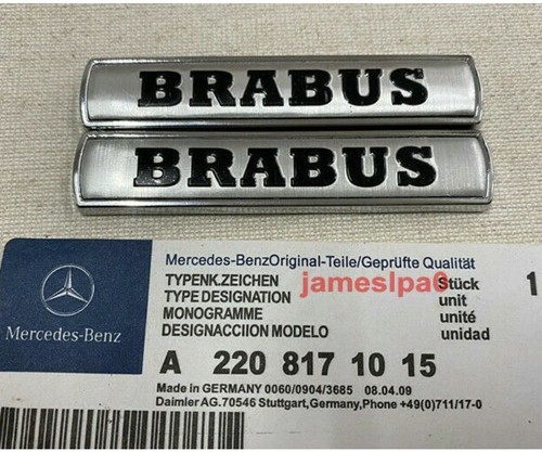 2pcs silver brabus car side - silver,