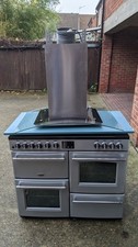 Belling farmhouse Dual Fuel Range Cooker/Gas Hob + Culina Curved Glass  Hood