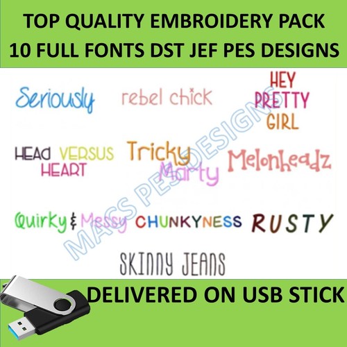 Adorable fonts dst jef - 10,