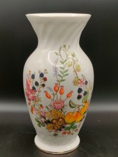 Aynsley Somerset Fine Bone China Vase 23cm Floral Fruit England