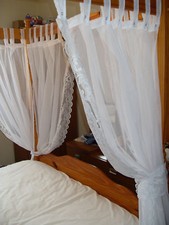LACE TRIMMED VOILE PANELS FOUR