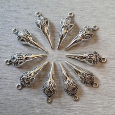 Bird Skull Pendants, Pack of
