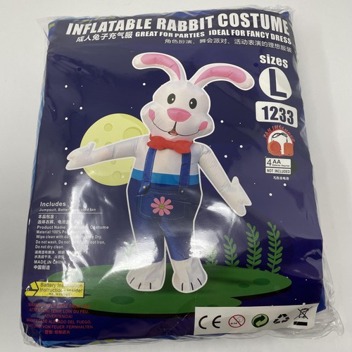 Inflatable rabbit costume mens - costume,