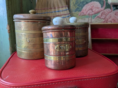 Antique copper brass tea - antique,